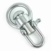 Вертлюг со скобой, средний (длина-7.5 см, ширина-3.5 см), 5 шт.