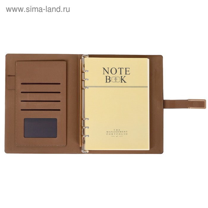 Органайзер на кольцах А5, 90 листов в линейку, с хлястиком, МИКС Органайзер на кольцах А5, 90 листов в линейку, с хлястиком, МИКС