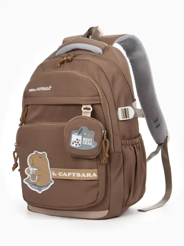 Рюкзак 31*13,5*45 см 2 отд 4 н/карм+кошелек. капибара кор.