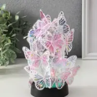 Сувенир пластик "Бабочки на колбе" LED 2хAG13 + наклейки бабочки 8,5х8,5х15 см Сувенир пластик "Бабочки на колбе" LED 2хAG13 + наклейки бабочки 8,5х8,5х15 см