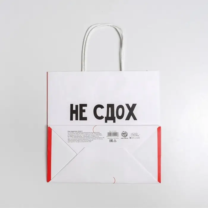 Пакет подарочный &laquo;И ладно&raquo;, упаковка, 22&times;22&times;11 см