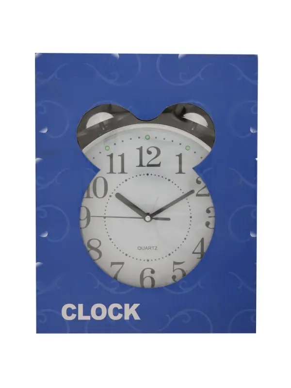 Часы - будильник настольные &laquo;Классика&raquo;, с подвесом, дискретный ход, d=20 см, 30&times;23 см, 2АА