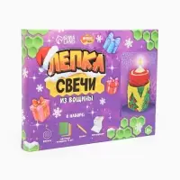 Свеча своими руками из вощины на новый год &laquo;Нарядная ёлочка&raquo;, набор для творчества