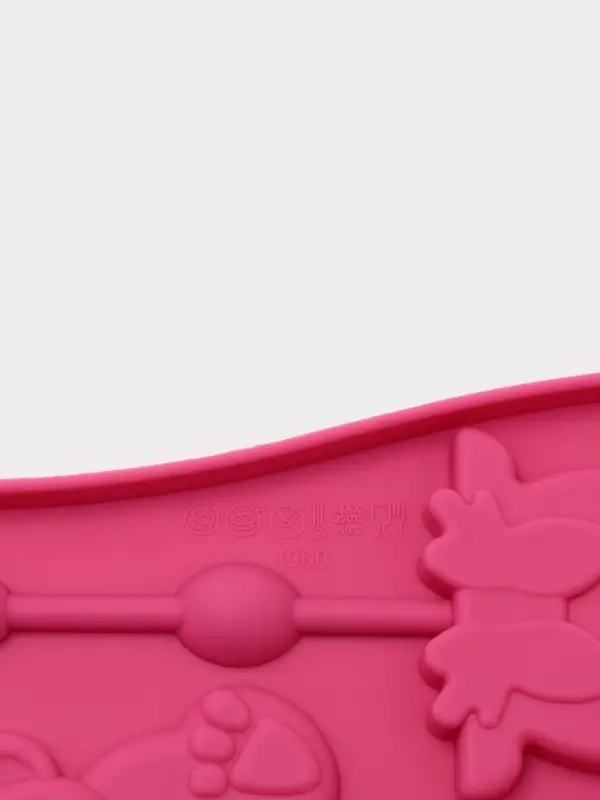 Форма для леденцов Доляна &laquo;Звери&raquo;, силикон, 27.5&times;16.5 см, 6 ячеек (6.4&times;6.4), с палочками, МИКС