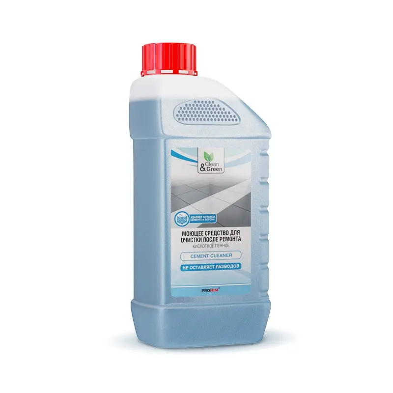Средство для очистки после ремонта (концентрат, кислотное, пенное) 1 л. Clean&Green CG8043