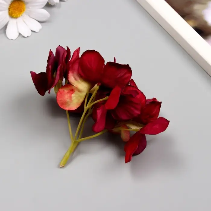 Бутон на ножке для декорирования &laquo;Фиалка красная&raquo;, d=5 см, h=10 см