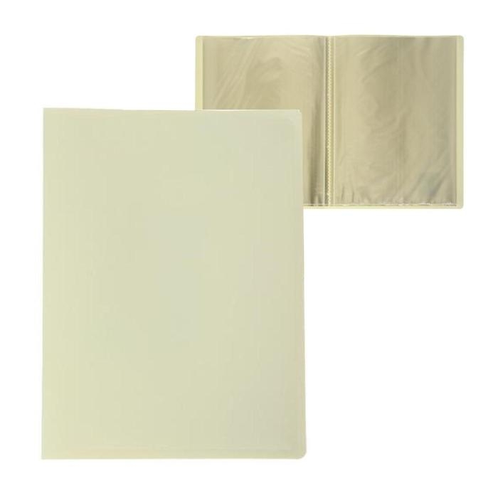 Папка 10 вкладышей А4, Calligrata, 500мкм, молочно-белая Папка 10 вкладышей А4, Calligrata, 500мкм, молочно-белая