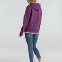 Толстовка с капюшоном унисекс Hoodie, фиолетовый меланж, размер XL