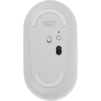 Мышь компьютерная Logitech Pebble M350 бел.1000dpi sil.BT/R 3b(910-005541)