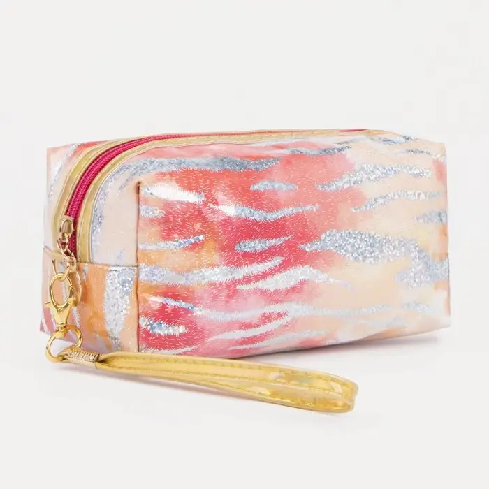 Косметичка на молнии, цвет красный Косметичка на молнии, цвет красный