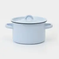 Кастрюля эмалированная, 1.5 л, d=15 см, цилиндрическая, цвет МИКС