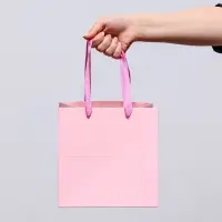 Пакет для торта и коробок, с широким дном, розовый, 20&times;20&times;20 см