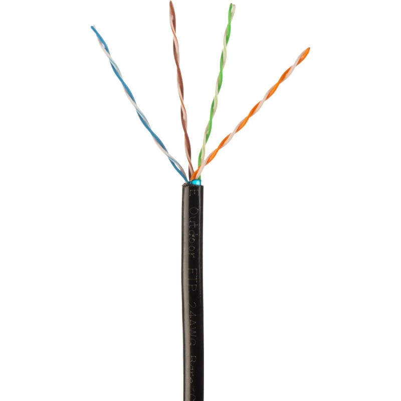 Кабель BigTech BT-CECR-007 медь FTP 4пары, кат.5e AWG24 PE Outdoor 305м чер