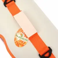 Сумка - переноска каркасная &laquo;Кошачий вид&raquo;, 41&times;27&times;25 см, белая, оранжевая