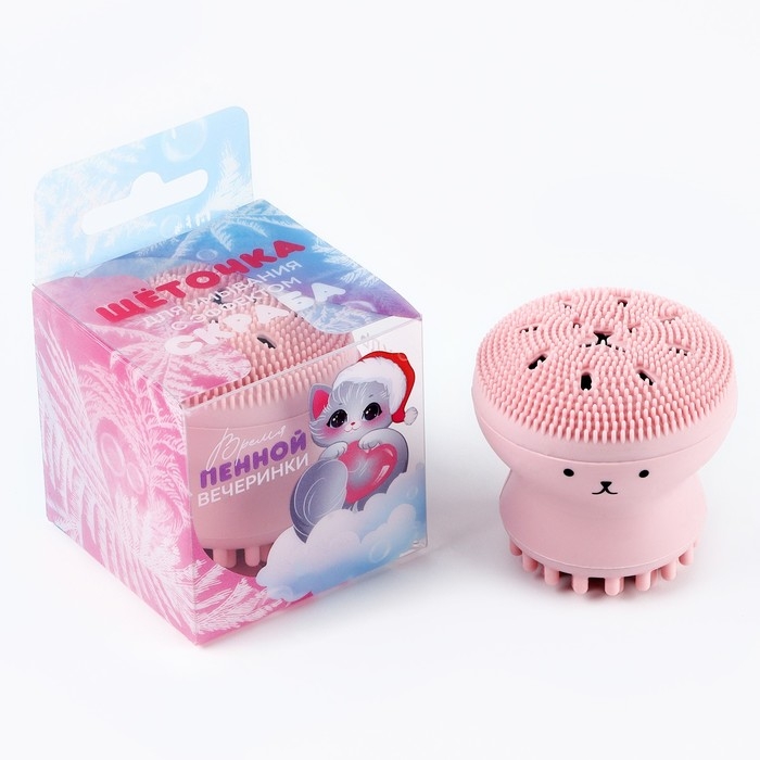 Щёточка для умывания «Новогодняя коллекция: Будь красоткой», 5,5 х 5,5 см Щёточка для умывания «Новогодняя коллекция: Будь красоткой», 5,5 х 5,5 см