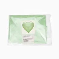 Воздушные шары фольгированные 17" "Сердце" цвет зеленый сатин, набор 5 штук