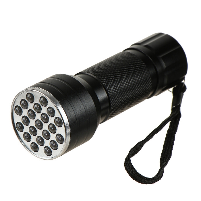 Ультрафиолетовый фонарик для сушки лака, эпоксидной смолы светодиодный, 21 LED, УФ Ультрафиолетовый фонарик для сушки лака, эпоксидной смолы светодиодный, 21 LED, УФ