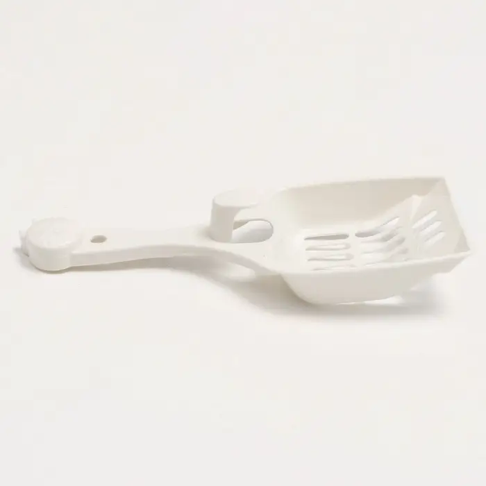 Совок &laquo;Удача&raquo; с креплением к лотку, 24&times;9.5 см, белый