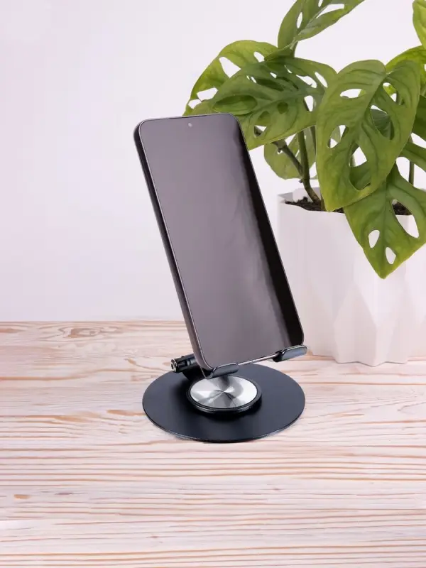 Подставка для смартфона Smartic, черный металлик Подставка для смартфона Smartic, черный металлик