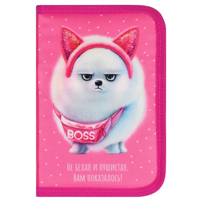 Пенал 1 секция, 133 х 200 х 35 мм, текстильный, Феникс Пенал 1 секция, 133 х 200 х 35 мм, текстильный, Феникс "Босс шпиц" 65712