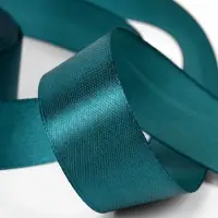 Лента атласная, 20 мм, 23±1 м, тёмно-бирюзовая №62