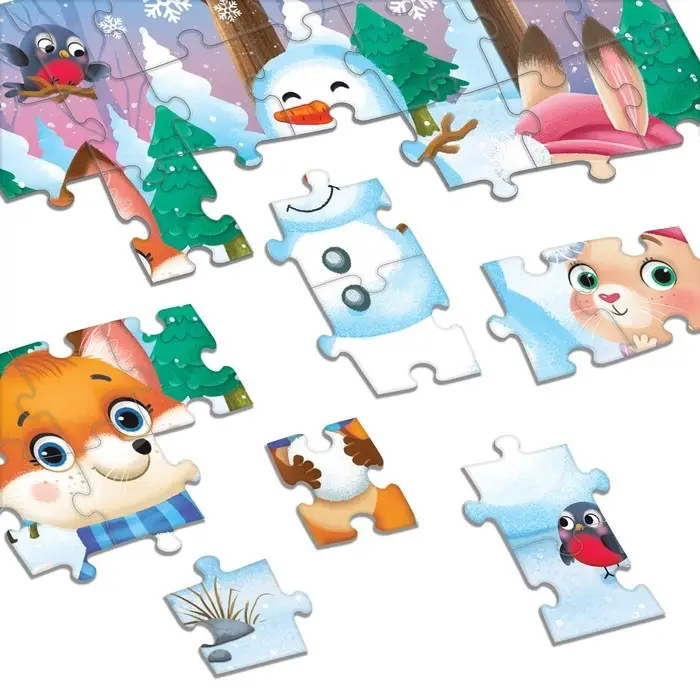 Пазл детский «Зимние забавы», 54 элемента Пазл детский «Зимние забавы», 54 элемента