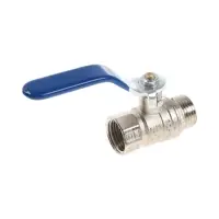 Кран шаровой ZEIN engr, нр/вр 1/2", PN 4, для холодной воды, 5-45&deg;С, рычаг, цинк
