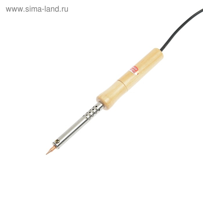 Паяльник ТУНДРА, деревянная рукоятка, 40 Вт, 220 В Паяльник ТУНДРА, деревянная рукоятка, 40 Вт, 220 В