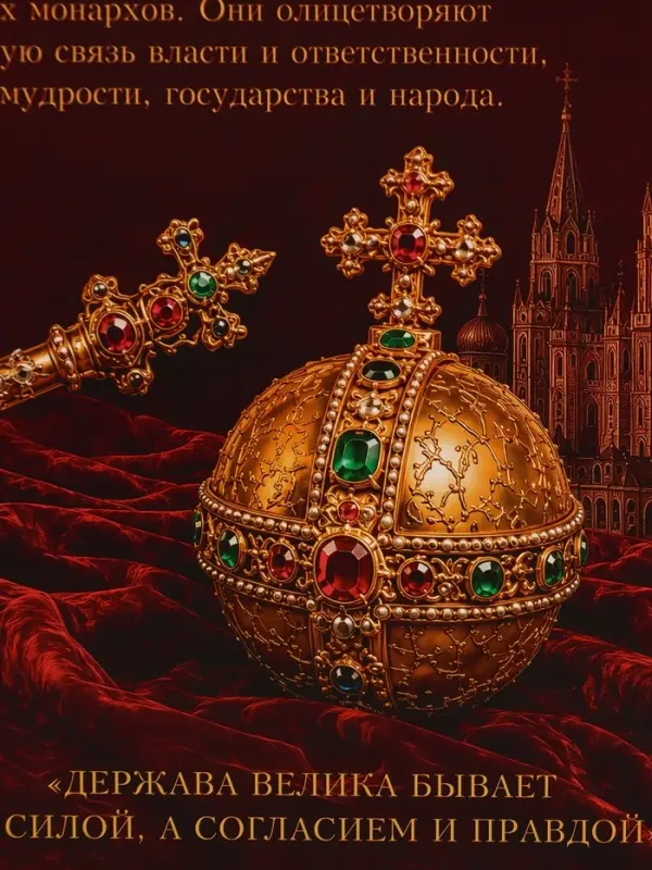 Пакет подарочный &laquo;Скипетр и Держава&raquo;, 31&times;40&times;11.5 см