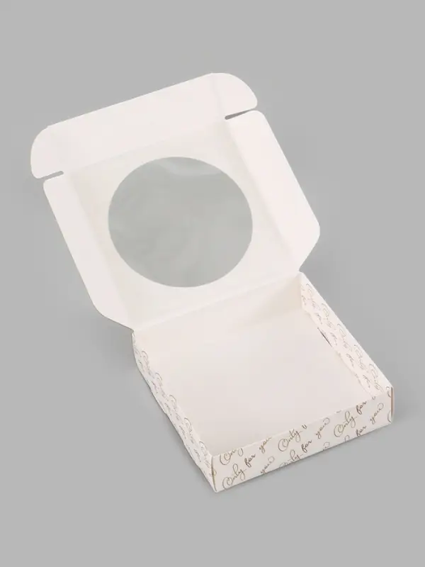 Коробка подарочная самосборная с окном Only for you, 11.5&times;11.5&times;3 см