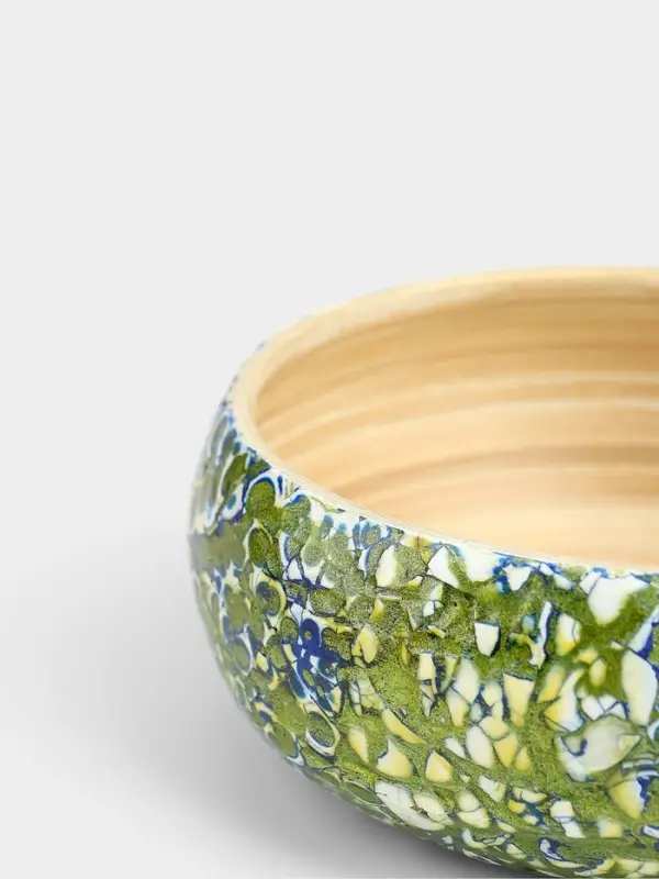 Ваза для фруктов, 15&times;15&times;6 см, бамбук