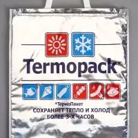Термопакет 32&times;35 см трёхслойный, для еды, холодных и горячих продуктов