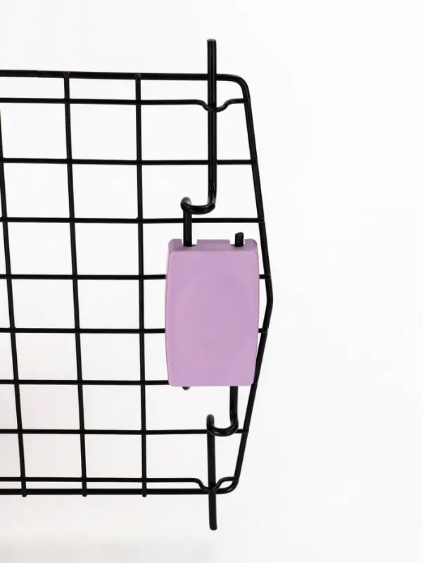 Переноска для животных, 44&times;31&times;27 см, пластик, бежевая, лавандовая