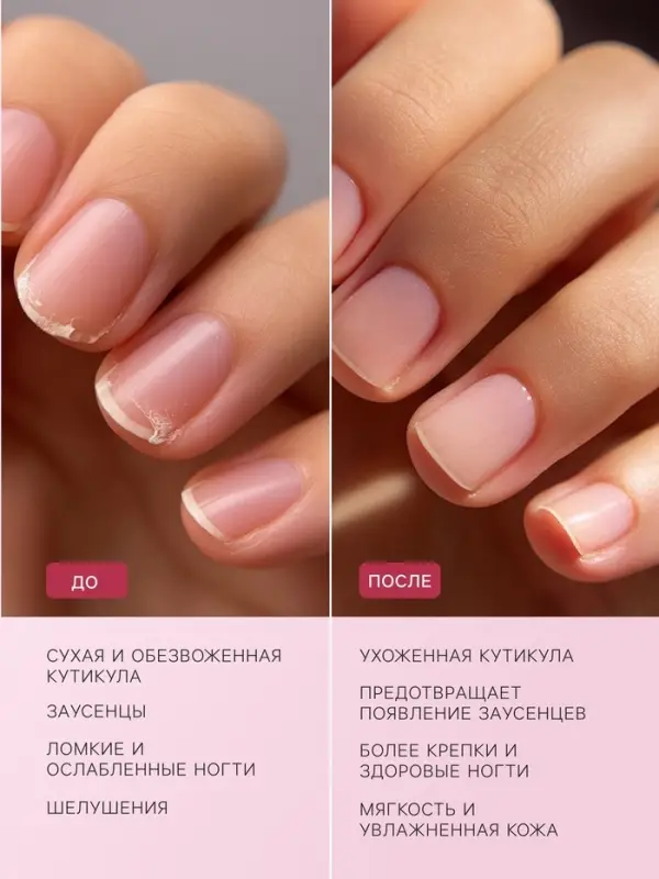 Масло для увлажнения и питания кутикулы 30 мл, персик