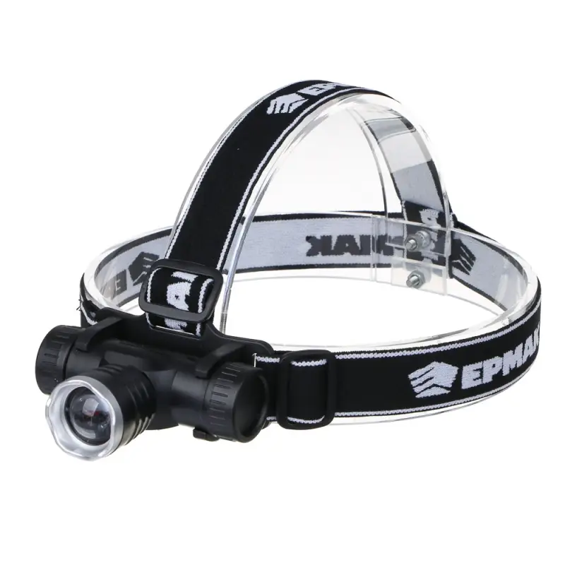 Фонарь налобный тм ЕРМАК, CREE XPE LED, 4 режима, 1200мАч, 8,3х3,8х7,3см, USB кабель, пластик