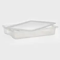 Контейнер для хранения Porter, 18 л, 66&times;42&times;12 см, с крышкой, цвет слоновая кость