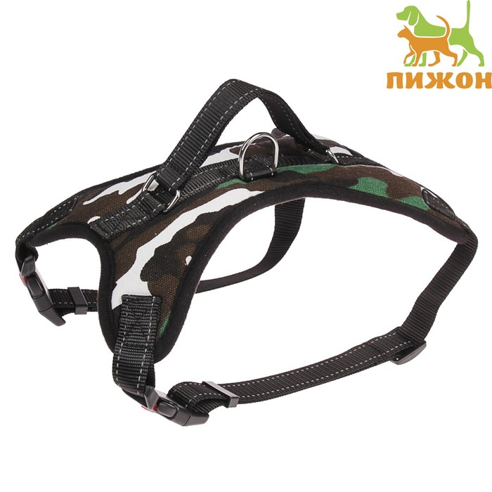 Шлейка К7 мягкая светоотражающая, размер L, ОГ 64-86 см, вес 18- 27,5 кг, хаки Шлейка К7 мягкая светоотражающая, размер L, ОГ 64-86 см, вес 18- 27,5 кг, хаки