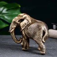 Фигурка полистоун &laquo;Слон африканский&raquo;, бронза, 18&times;9&times;13 см