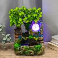 Фонтан настольный &laquo;Домик у пруда&raquo;, 13&times;17&times;27 см, с подсветкой