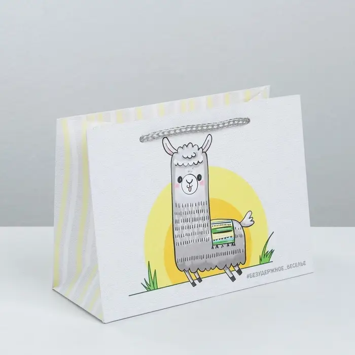 Пакет подарочный, упаковка, «Веселье», 19.5 х 14.5 х 8.5 см