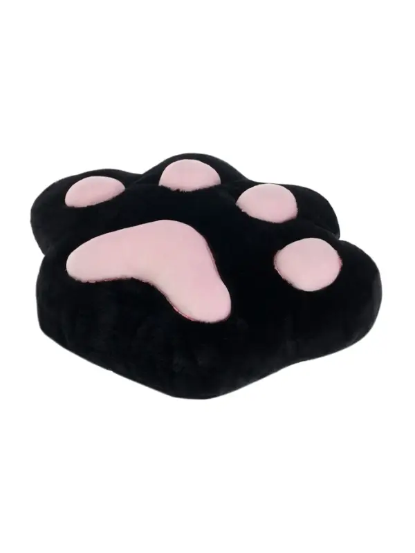 Мягкая игрушка-подушка  Мягкая игрушка-подушка "Лапка", цвет черный, 30 см 316/30/81