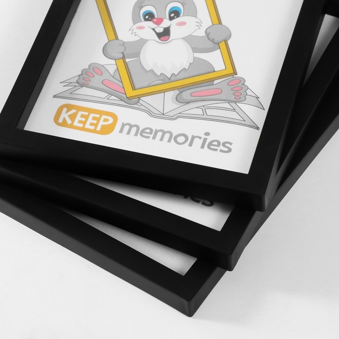 Набор фоторамок пластик L-3 15х21 см ( 3 шт.), чёрный Набор фоторамок пластик L-3 15х21 см ( 3 шт.), чёрный