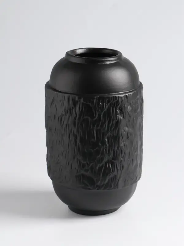 Ваза для цветов &laquo;Дульчи&raquo;, 19.5&times;11 см, керамика, чёрная