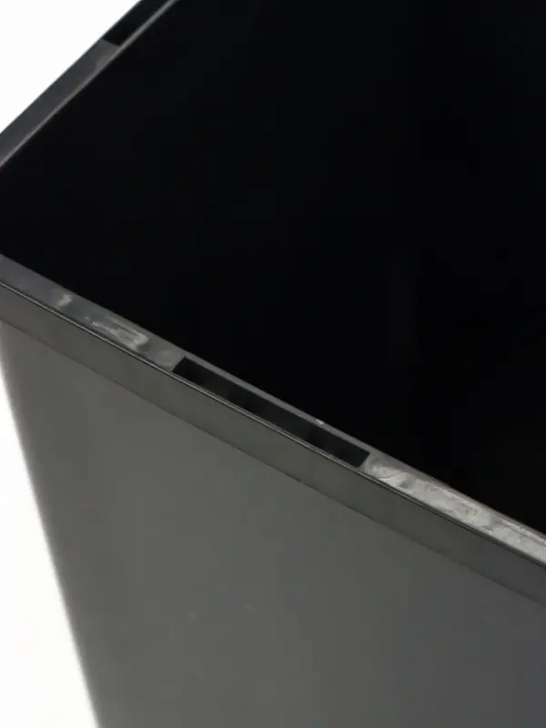 Горшок для рассады, 2 л, 12&times;12&times;17 см, пластик, чёрный