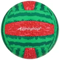 Волейбольный мяч ONLYTOP &laquo;Арбуз&raquo;, машинная сшивка, 18 панелей, р. 2, PVC