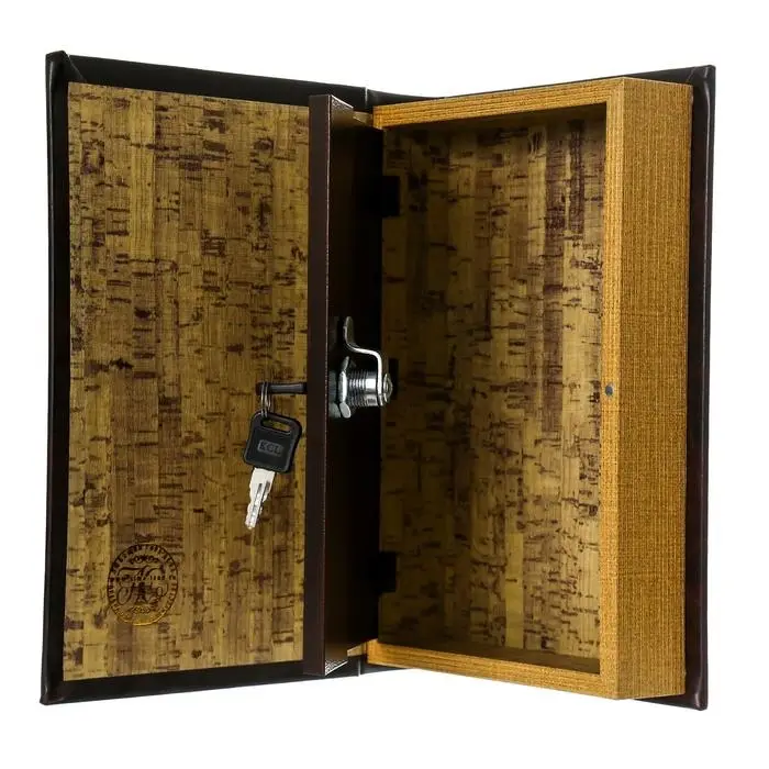 Шкатулка - книга сейф &laquo;Король&raquo;, дерево, искусственная кожа, 26&times;17&times;5 см