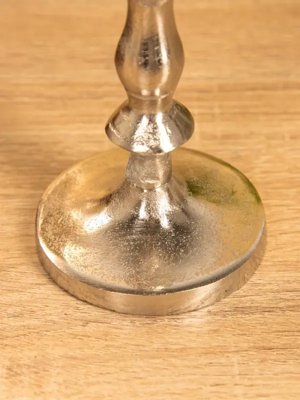 Подсвечник Подсвечник "Зима" 7,5х7,5х17 см, алюминий, цв. серебро