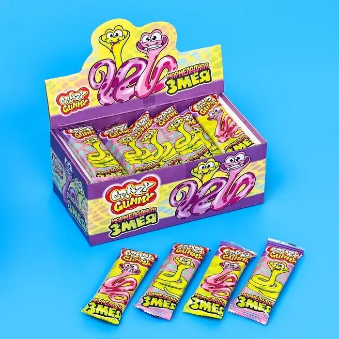 Мармелад CRAZY GUMMY Мармеладная змея, 15 г Мармелад CRAZY GUMMY Мармеладная змея, 15 г