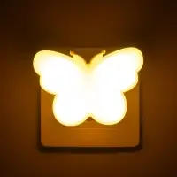 Ночник RISALUX &laquo;Бабочка&raquo;, LED, 1 Вт, жёлтый, 9&times;6&times;6 см