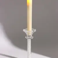 Подсвечник хрустальный &laquo;Кристалл&raquo;, 6.4&times;6.4&times;16.5 см, d=2.3 / 3.8 см